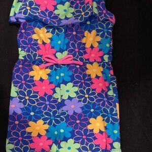 Kidgets Blue Flower Girls Romper